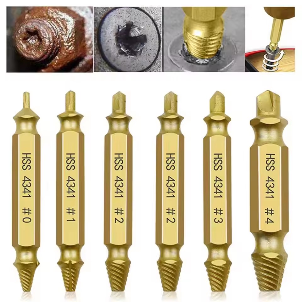 Drill Bit Set - مجموعة أدوات استخراج البراغي التالفة والمكسورة،