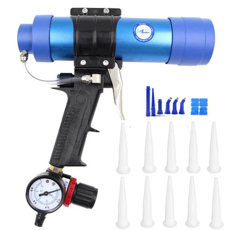 310 مللي مسدس الختم الهوائي آل - مراجعة Caulking Gun Dispensing وسعره