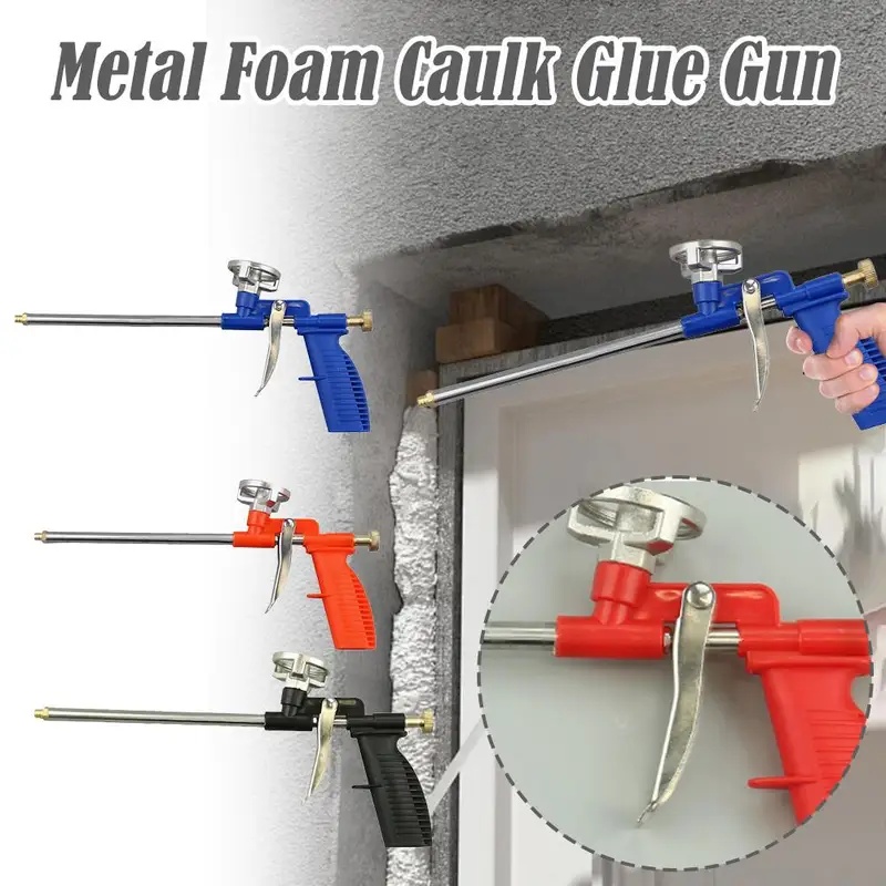 مسدس رش رغوة معدني احترافي شدي - مراجعة Caulking Gun Dispensing وسعره