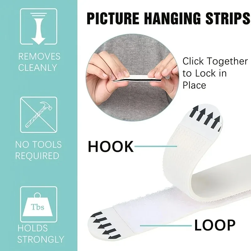 2026-48 قطعة من لاصقات تثبيت إ - مراجعة Picture Hanging Strip وسعره
