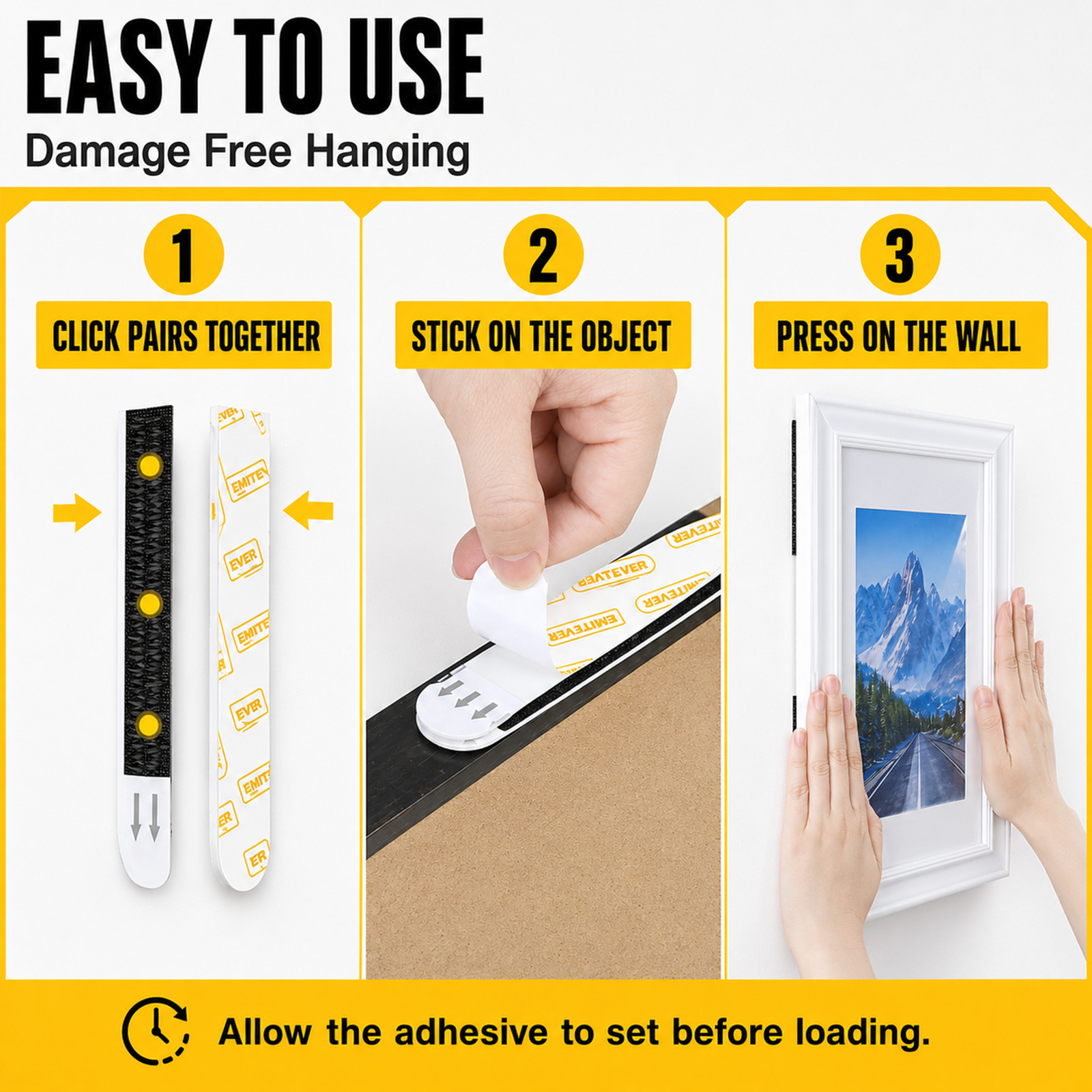 شرائط تعليق الصور بدون ضرر، شر - مراجعة Picture Hanging Strip وسعره