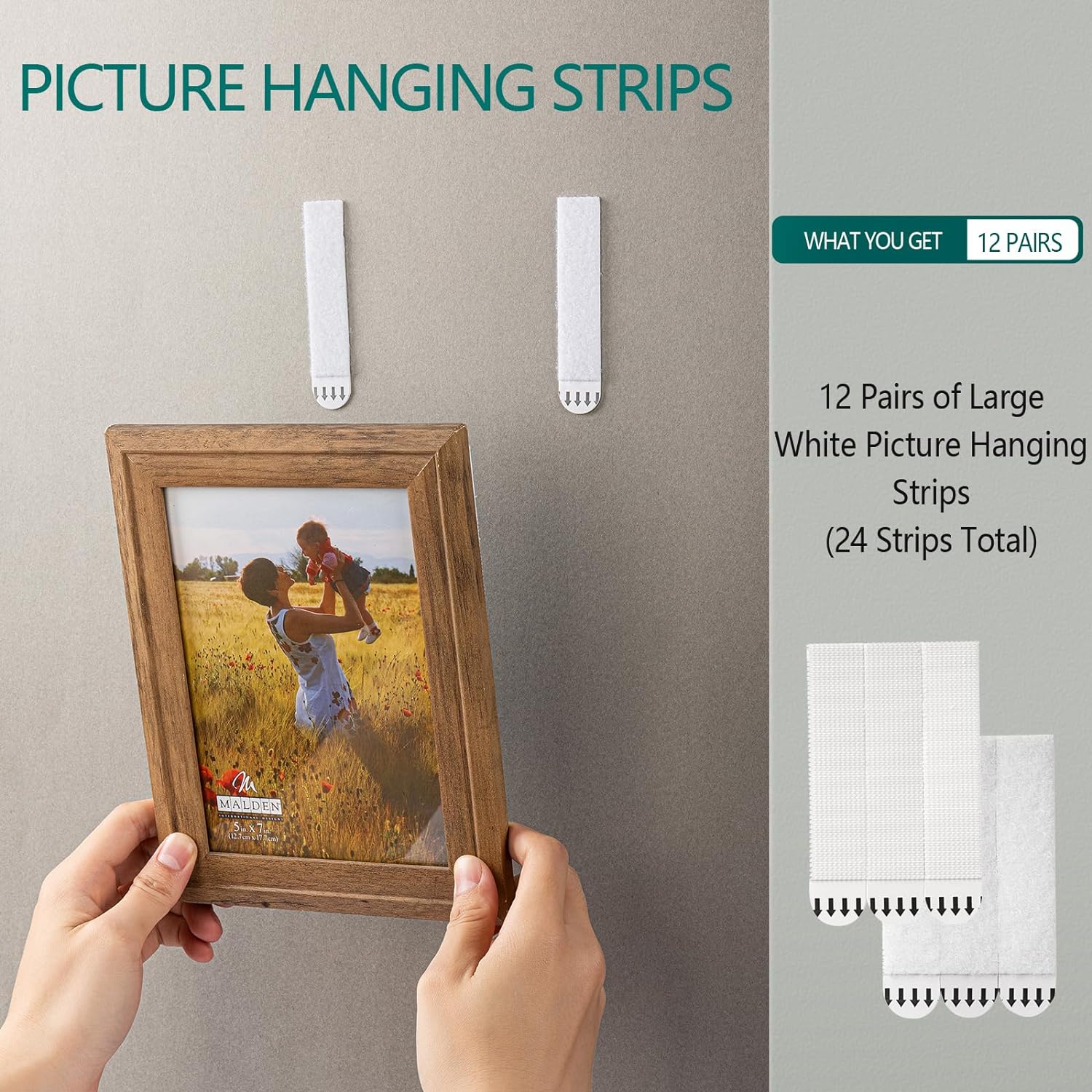 شريط ذاتي اللصق على الوجهين لم - مراجعة Picture Hanging Strip وسعره